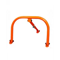 Парковочный барьер усиленный с замком (комплект из 2-х штук)