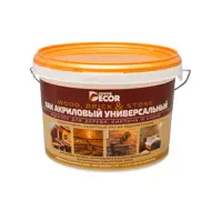 Лак акриловый универсальный SUPER DECOR полуматовый прозрачный 2.5 кг
