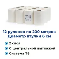 Туалетная бумага Нрб 210227 premium 12 рулонов