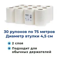 Туалетная бумага НРБ Premium 210207 2 слоя 30 рулонов