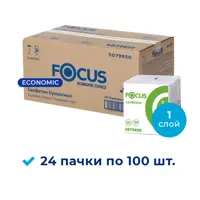 Салфетки бумажные 5079820 Focus 100 листов коробка 24 упак