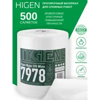 Салфетки безворсовые Higen 32x26 см в рулоне белые 500лст в рул