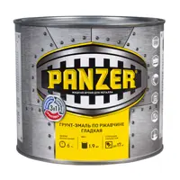 Грунт-эмаль PANZER 219863 по ржавчине, черная, 1.9 кг.