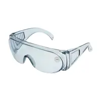 Очки защитные открытые ЛОМ 1926119 синие линзы с защитой от царапин