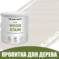 Пропитка для дерева с воском для наружных работ Profipaints Eco Wood Stain 0.9л Белый