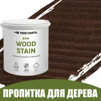 Пропитка для дерева с воском для наружных работ Profipaints Eco Wood Stain 9л Темный орех