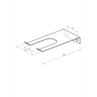 Держатель для диспенсера скотча Rexant настенный черный