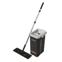 Швабра с отжимом и ведром Zetter Premium XL 13 л черные