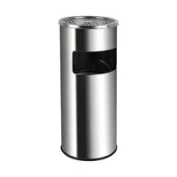 Урна с пепельницей Санакс Премиум нержавеющая сталь 29.5 л