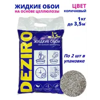 Жидкие обои Deziro zr11-1000 цвет коричневый 1 кг 2 шт