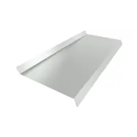 Отлив оцинкованный Profbuild 2000x250мм белый