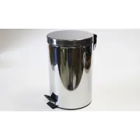 Мусорное ведро 20 л 160004 металл/пластик цвет хром