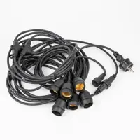 Гирлянда для освещения теплиц Uniel 5 м и световой шнур 3 м шаг 100 см черная