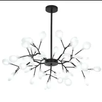 Люстра на штанге Балтийский Светлячок Сиена DDT-1045CH 45 ламп 30 м² цвет черный