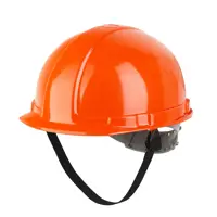 Каска защитная полиэтиленовая Ампаро Бленхейм 116508, оранжевая с укороченным козырьком