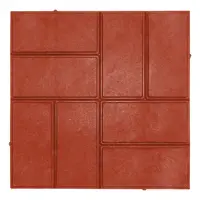 Тротуарная плитка Neoкомпозит Стандарт 8кирпичей 330x330x20мм красный
