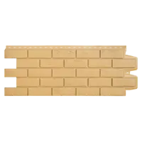 Фасадная панель Grand line Состаренный кирпич Стандарт 1109x418x20мм песочный 0.39м² 10шт