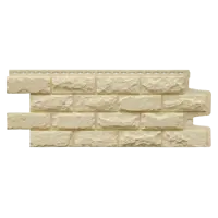 Фасадная панель Grand line Колотый камень Стандарт 1102x417x20мм бежевый 0.39м² 10шт