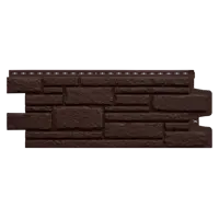 Фасадная панель Grand line Камелот Стандарт 1131x423x20мм коричневый 0.39м² 10шт