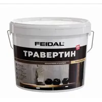 Декоративная штукатурка для стен Feidal фактурная травертин 16 кг