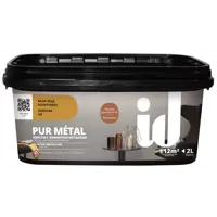 Краска декоративная ID Pur Metal золотая металлик 2 л
