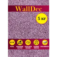 Жидкие обои WallDec Wd 04-5000 рельефные цвет бордовый 5 кг