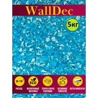 Жидкие обои WallDec Wd 05-5000 рельефные цвет бирюзовый 5 кг