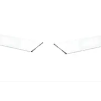 Нащельники стальные Айскул Групп плоские 80 мм белые 3 шт. (6 пог. м)