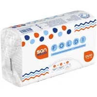 Бумажные полотенца Sanpremo Z-сложение 2-х слойные по 150 листов с креплением 20 пачек