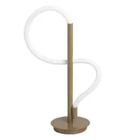 Настольная лампа светодиодная De Markt Толедо теплый белый (желтый) свет цвет жёлтый/золотой