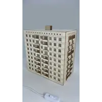 Ночник светодиодный Нурлайт Слим-18 Панельный дом с выключателем