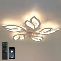 Люстра-вентилятор светодиодная Estares Fan Astra с пультом 20 м2 освещение 21 м2 вентиляция регулируемый белый свет упра