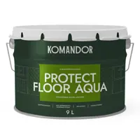 Эмаль Komandor Protect Floor Aqua для пола белая база А 9 л