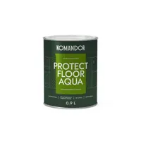 Эмаль Komandor Protect Floor Aqua для пола белая база А 0.9 л