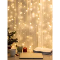 Электрогирлянда комнатная Эра б0060421 занавес 300 м 800 ламп теплый белый (желтый) 12 режимов работы