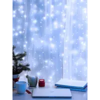 Электрогирлянда комнатная Эра б0060420 роса 300 м 800 ламп холодный белый (голубой) 12 режимов работы