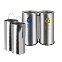 Урна для разделения мусора Санакс 2115 61x62 см 100 л серый