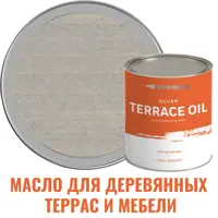 Масло для террас деревянной мебели ProfiPaints Silver Terrace Oil цвет серый 0.9 л