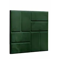 Тротуарная плитка Неокомпозит 8 кирпичей универсальная 250x250x20мм зеленый