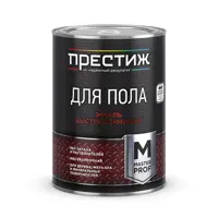 Эмаль для пола Престиж быстросохнущая полуглянцевая красно-коричневая 0.9 кг
