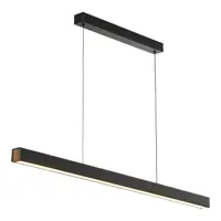 Светильник подвесной светодиодный Lussole Dade с пультом управления 19 м² нейтральный белый свет цвет черный