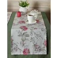 Салфетка под столовые приборы Обуховская мануфактура праздник D-amara/rosa, 140x40 см цвет бордовый