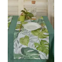Салфетка под столовые приборы Обуховская мануфактура праздник D-congo/verde, 140x40 см цвет зеленый