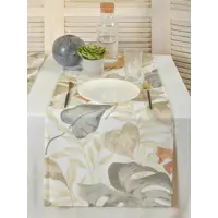 Салфетка под столовые приборы Обуховская мануфактура праздник D-congo/beige, 140x40 см цвет бежевый