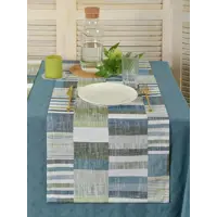 Салфетка под столовые приборы Обуховская мануфактура праздник D-nordom a/azul, 140x40 см цвет синий