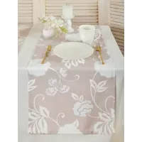 Салфетка под столовые приборы Обуховская мануфактура праздник D-zalda fgo/culla/blanco, 140x40 см цвет бежевый