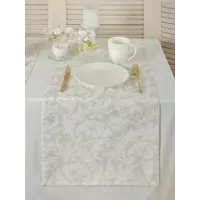 Салфетка под столовые приборы Обуховская мануфактура праздник D-ulises/blanco, 140x40 см цвет бежевый
