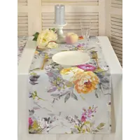 Салфетка под столовые приборы Обуховская мануфактура праздник D-carolina/amarillo, 140x40 см цвет лиловый