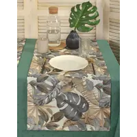 Салфетка под столовые приборы Обуховская мануфактура праздник D-ona/gris, 140x40 см цвет коричневый