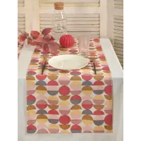 Салфетка под столовые приборы Обуховская мануфактура праздник D-thao/rojo, 140x40 см цвет красный